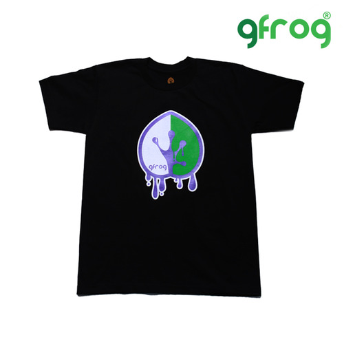 [지프로그] GREEN FROG SYMBOL 그린프로그 블랙 반팔 티셔츠